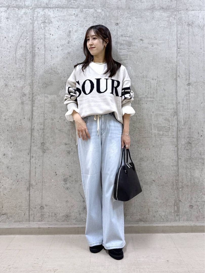 美品♪ドロストワイドカットデニム ♪ペールブルー♪『VERY』YouTube紹介