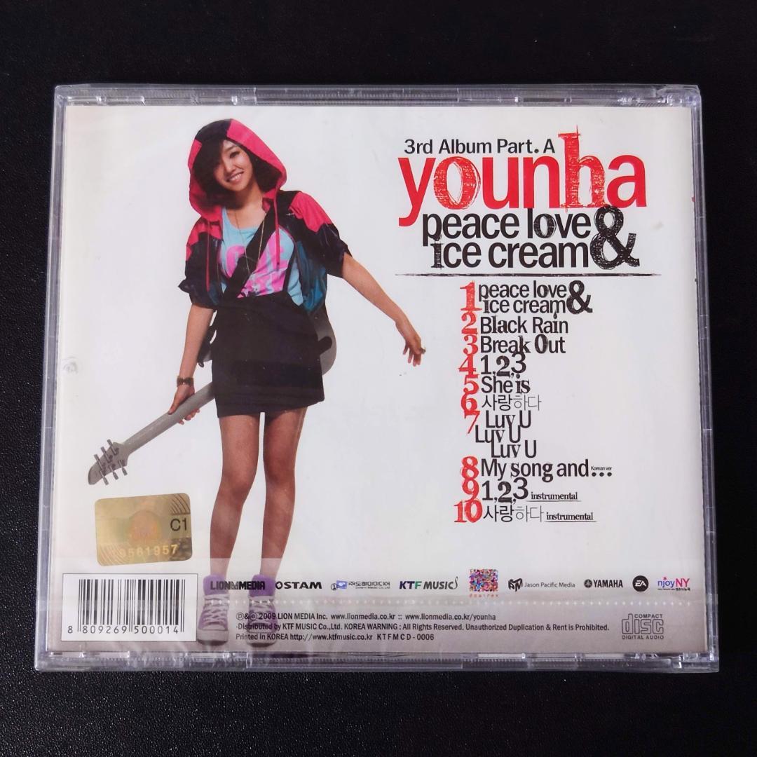 韓国CD YOUNHA ユンナ 3集 Peace Love&Ice Cream