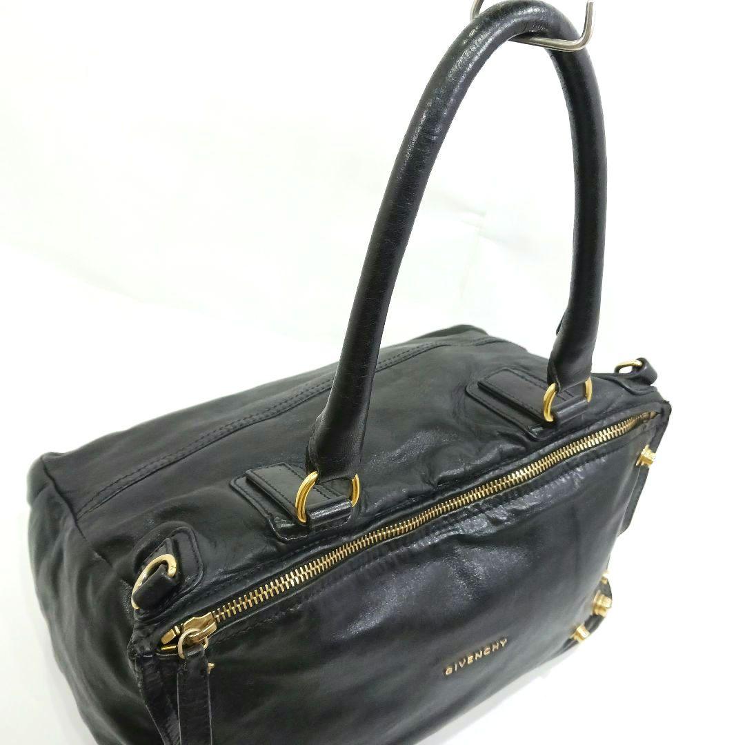 ジバンシィ パンドラ ボストンバッグ 2way ショルダー レザー A4可 黒