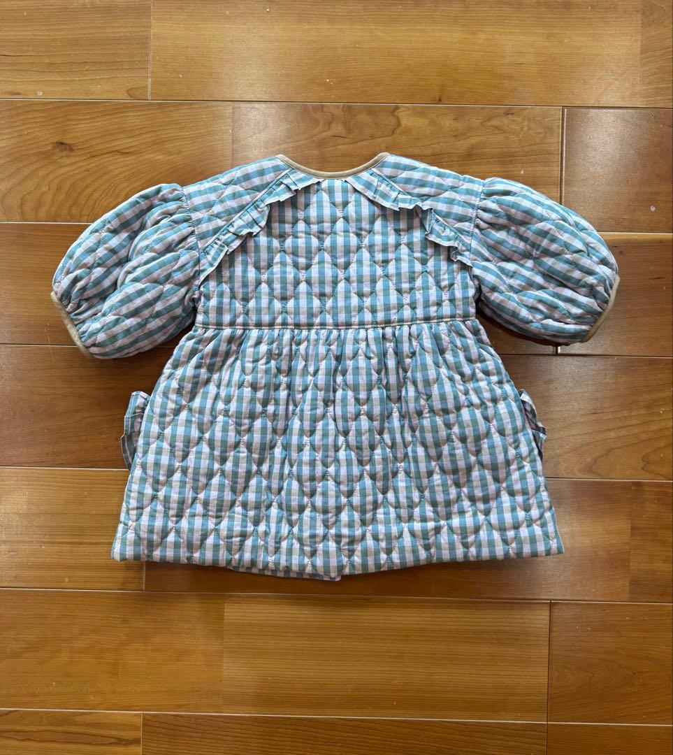 【MELTED BUTTER】Quilt dress coat 12-18m