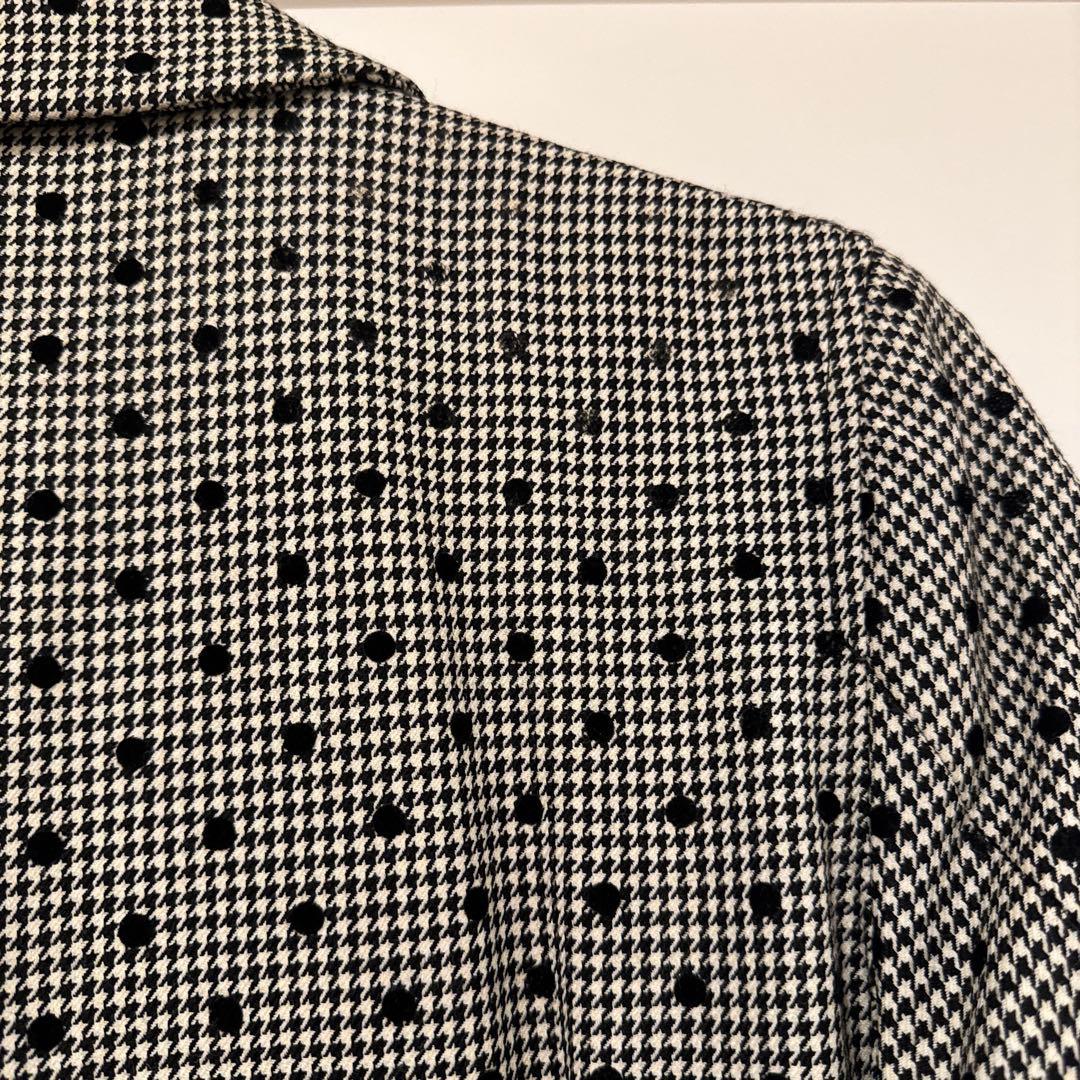 tricot COMME des GARCONS 千鳥格子 ドット ロングコート
