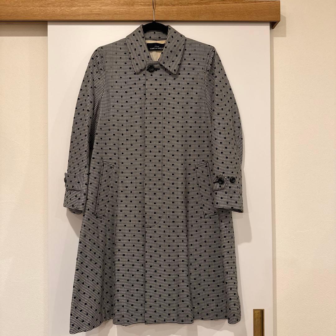 tricot COMME des GARCONS 千鳥格子 ドット ロングコート