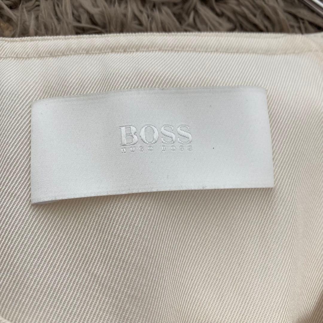 HUGO BOSS✨トレンチコート マキシ丈　ベルト付 アイボリー 38 M