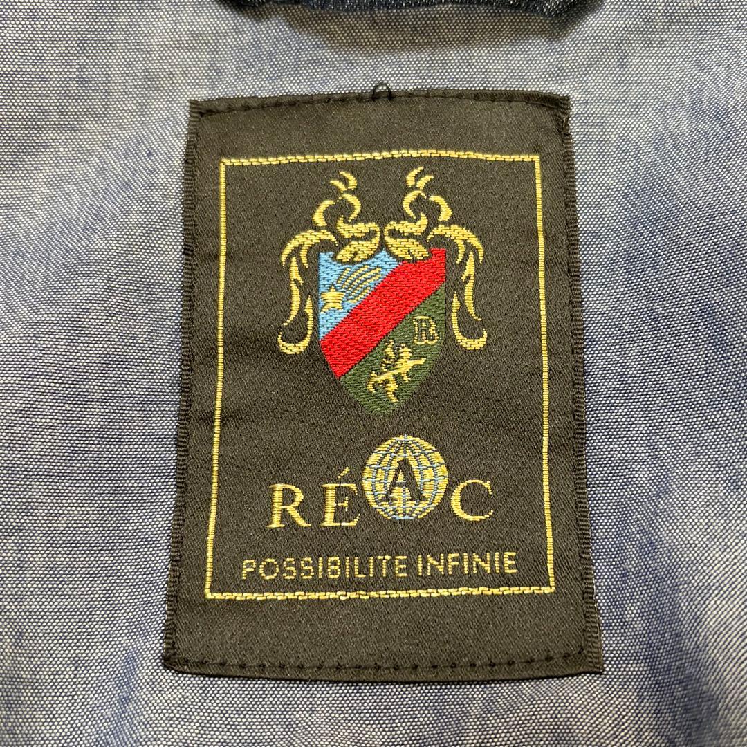 【美品✨洗える】REAC デニムロングコート ビックカラー オーバーサイズ