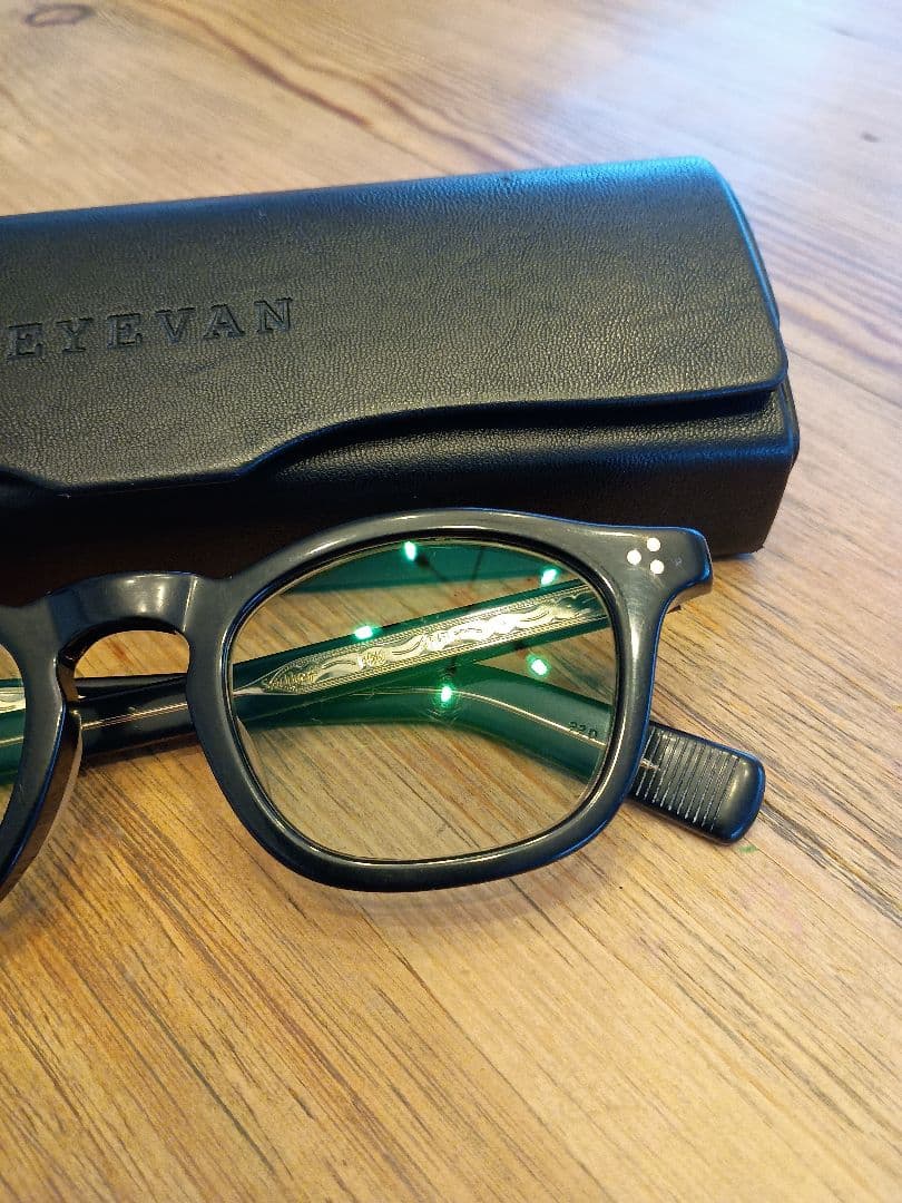 即購入◎ EYEVAN ブラックフレーム サングラス 即発送