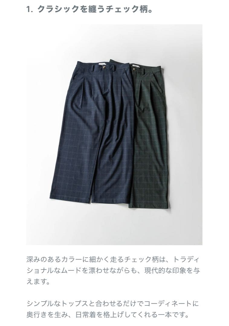 チェックスラックス B5175