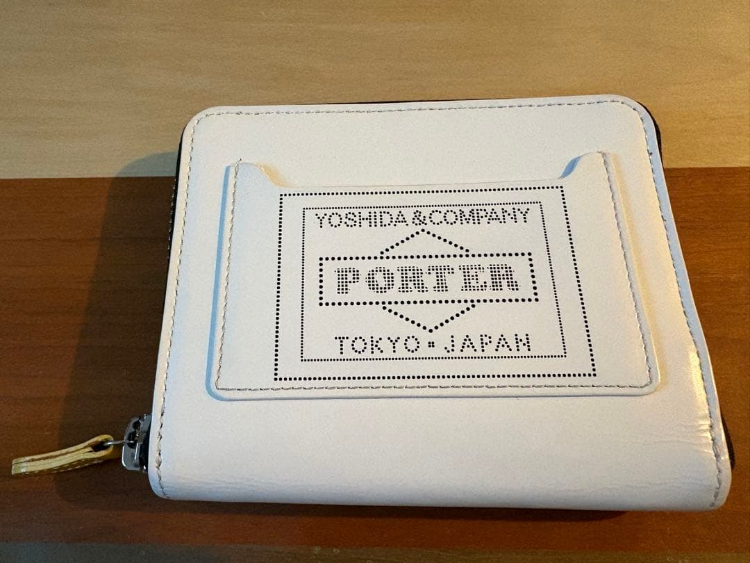 PORTER 二つ折り財布 スマイル 白