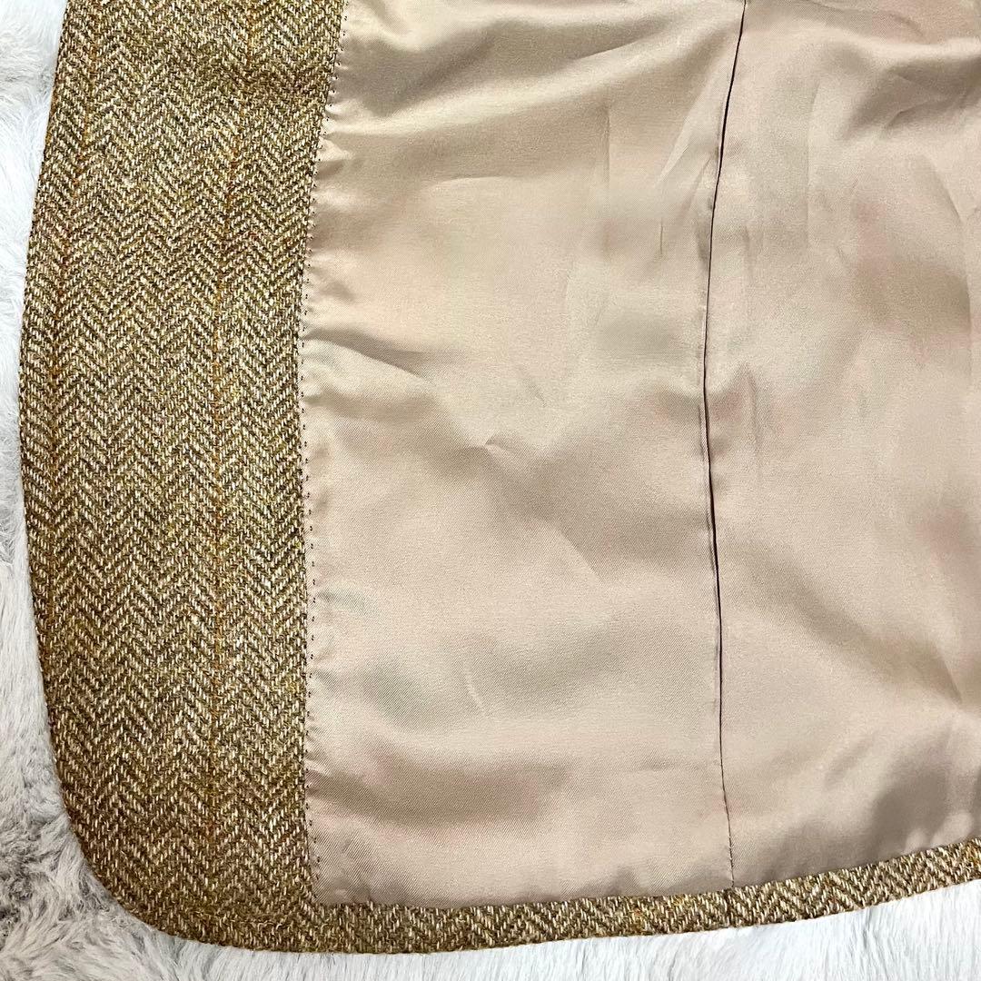 ★美品★ テーラードジャケット　ジャケット　英国老舗　ツイード　ヘリンボーン　M