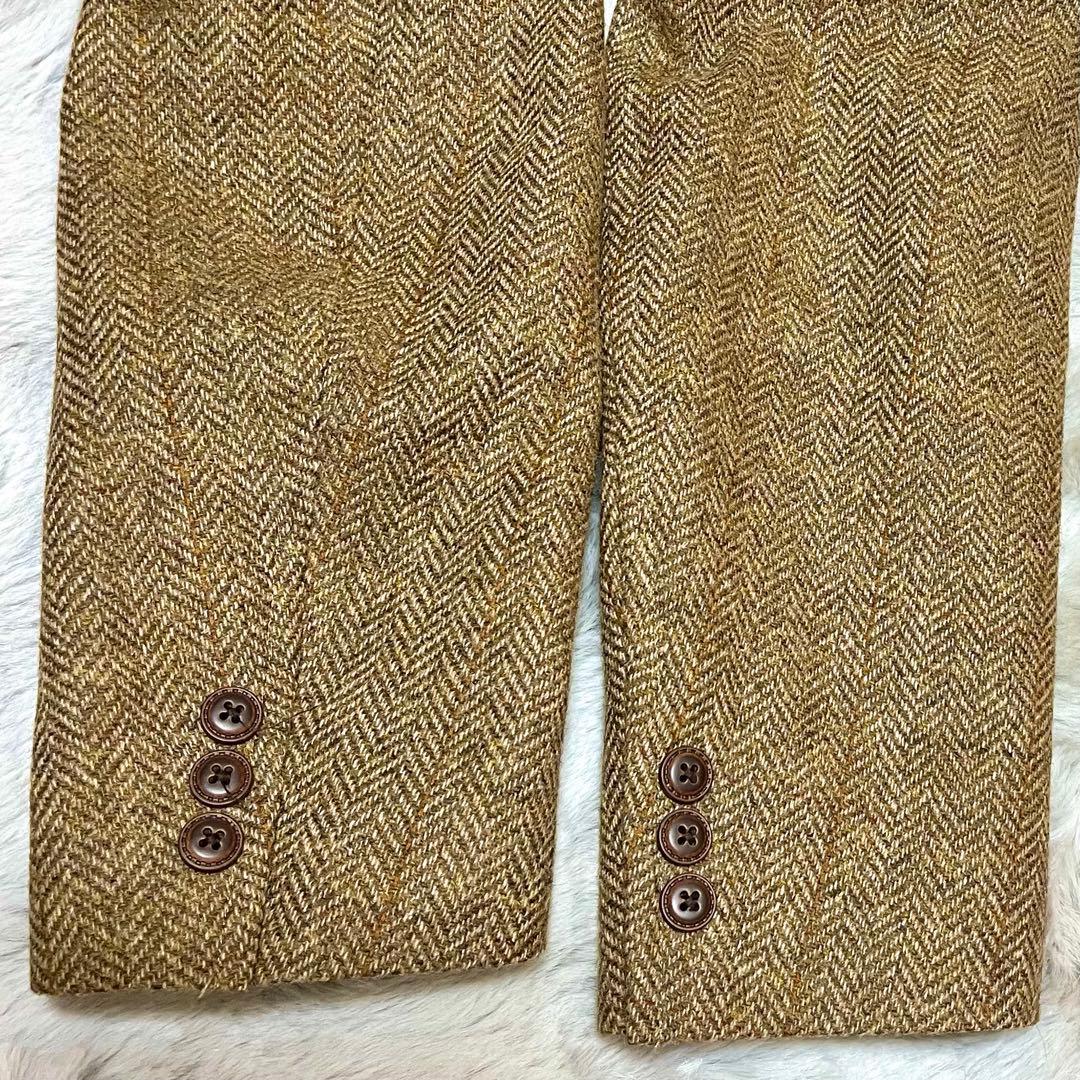 ★美品★ テーラードジャケット　ジャケット　英国老舗　ツイード　ヘリンボーン　M