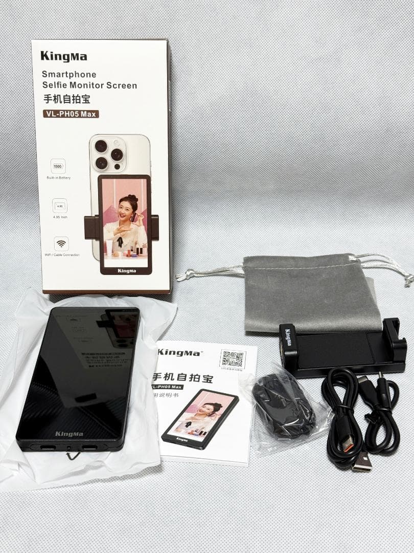 新品 King Ma 5インチ iPhone自撮りモニタ VL-PH05 Max