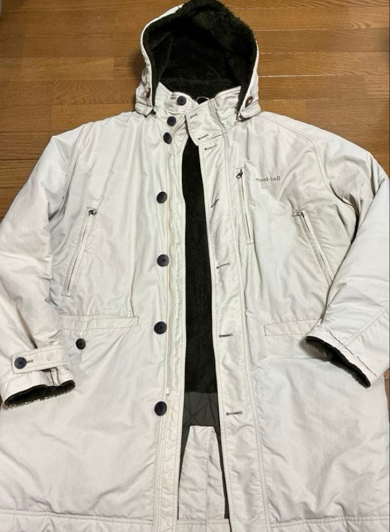 90s00s？ビンテージ モンベル ボアライナーモッズコート風ナイロン XL
