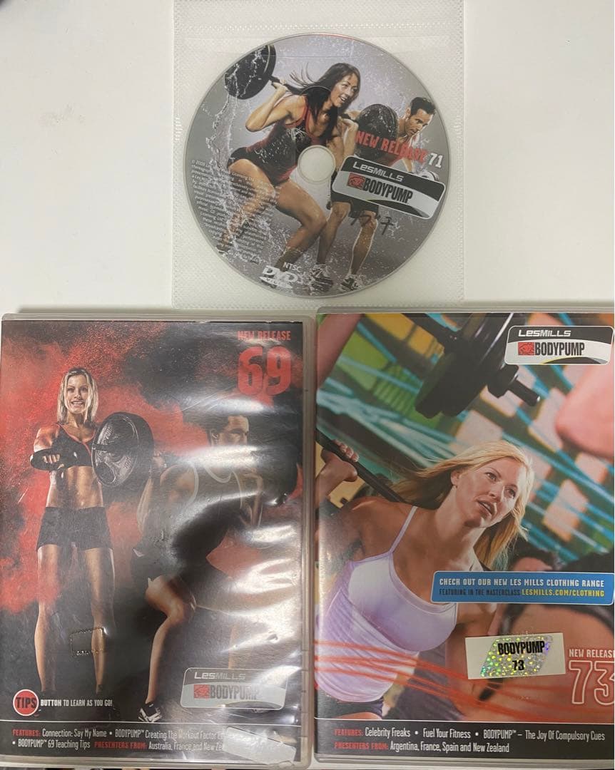 LESMILLS BODYPUMP（DVD、一部専用ケース有り）