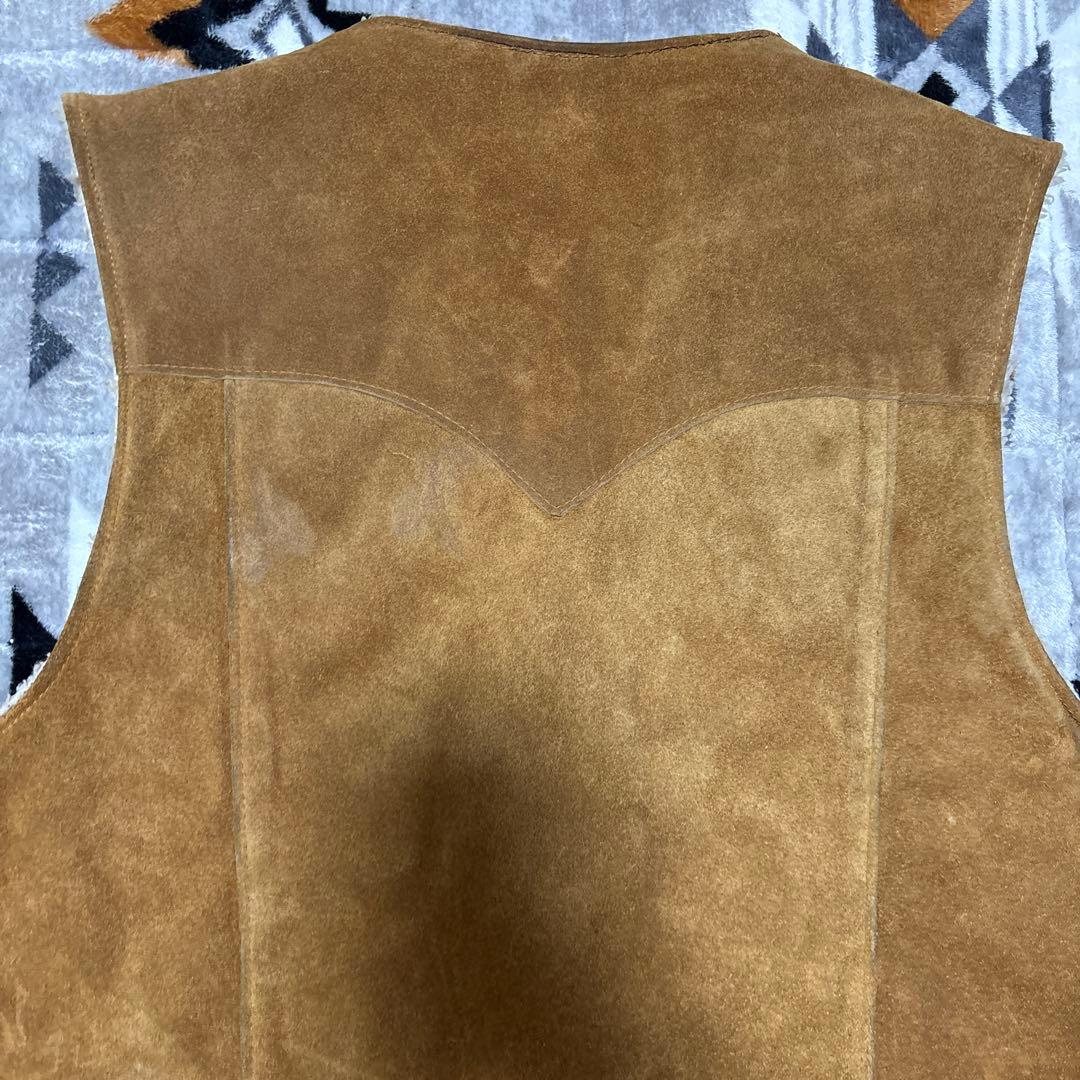 80s Schott WESTERN スウェード ベスト usa製 L ボア