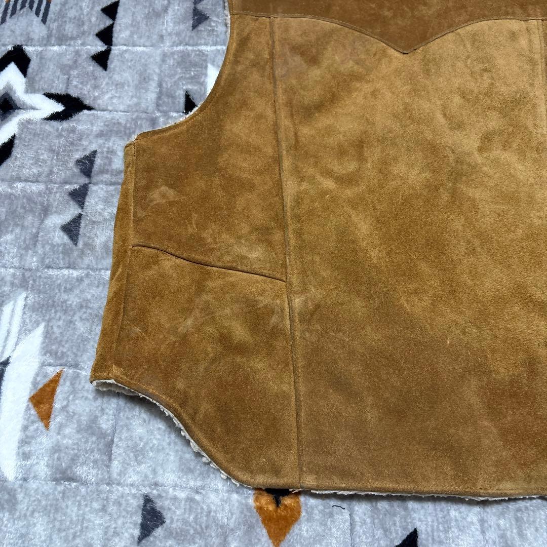 80s Schott WESTERN スウェード ベスト usa製 L ボア