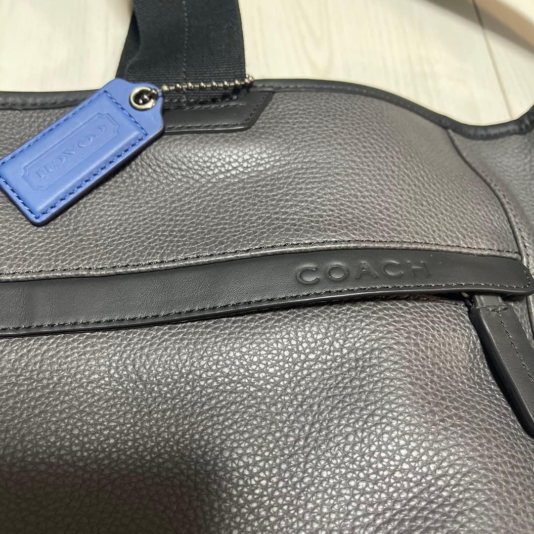 値下げ中　COACH ボストンバッグ グレー・ブルー
