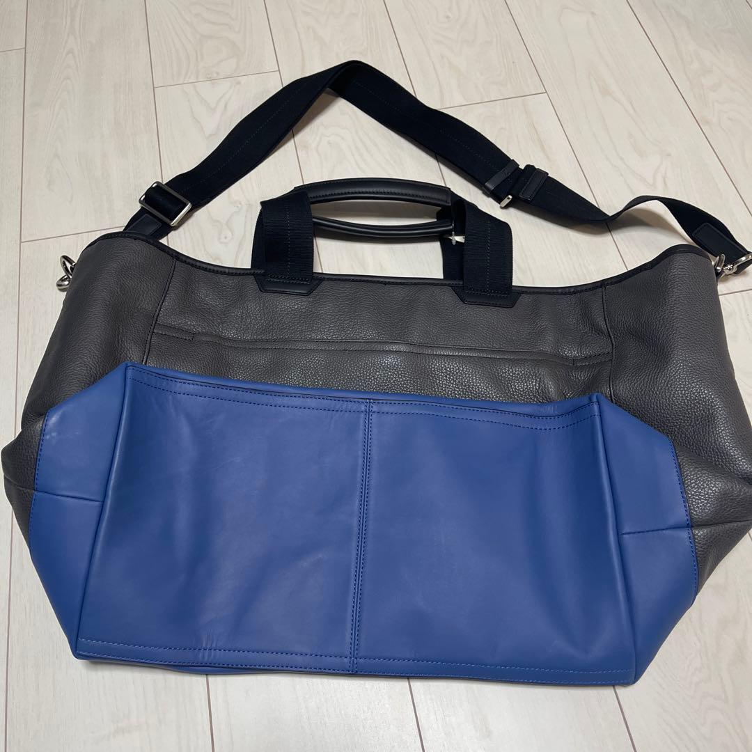 値下げ中　COACH ボストンバッグ グレー・ブルー