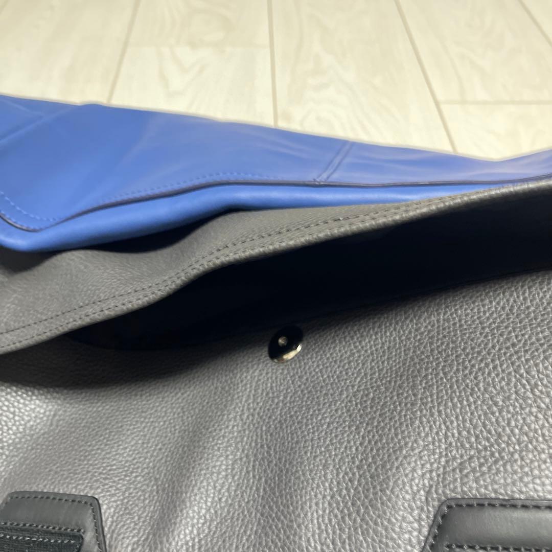 値下げ中　COACH ボストンバッグ グレー・ブルー