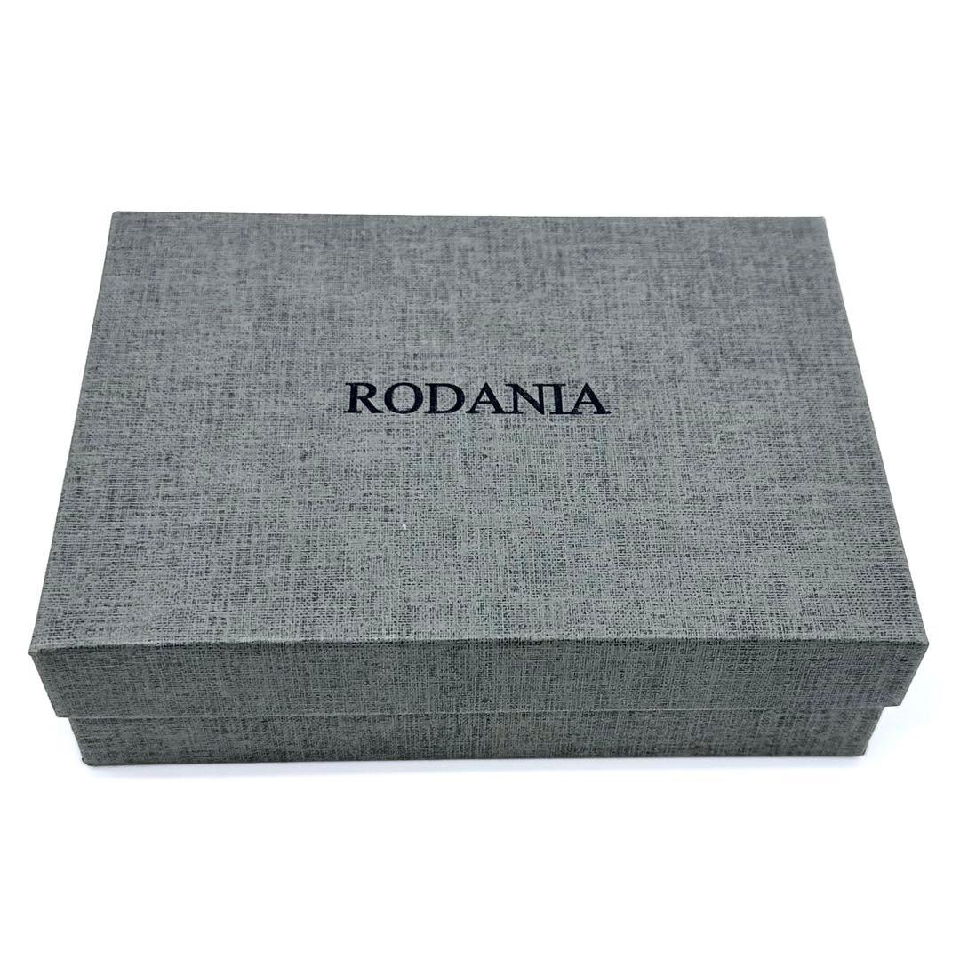 未使用✨RODANIA ロダニア 二つ折り財布 クロコ型押し 牛革 グレージュ