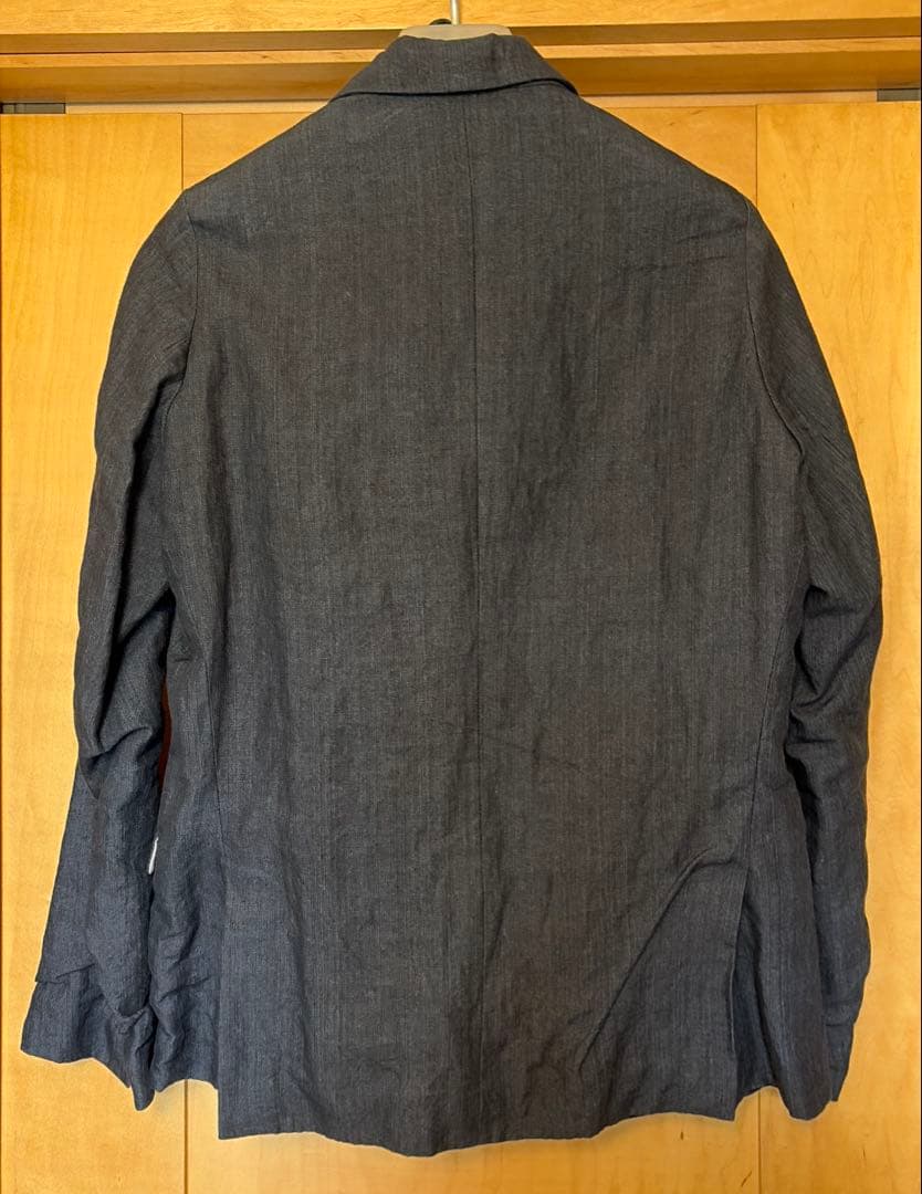 ジャケット・アウター bergfabel 3B linen jacket indigo