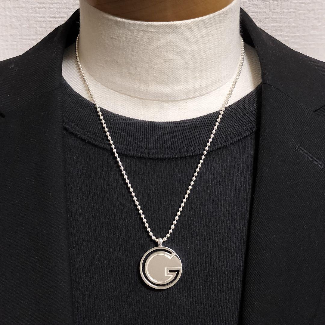GUCCI ネックレス ラウンドG  トグル ロゴ 925 ボールチェーン