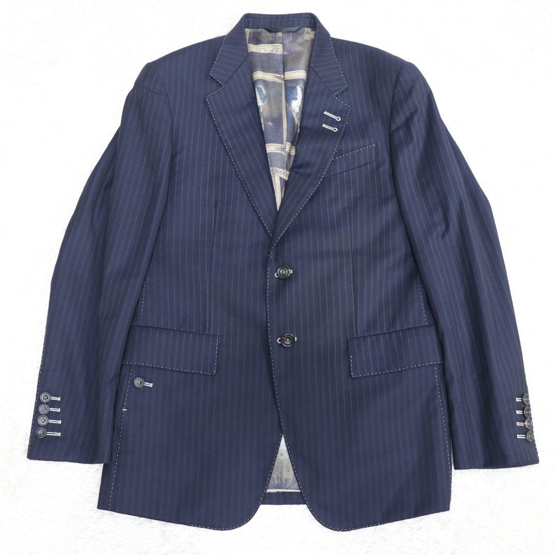 難あり　Paul Smith　犬額縁柄　ストライプ　セットアップ　M