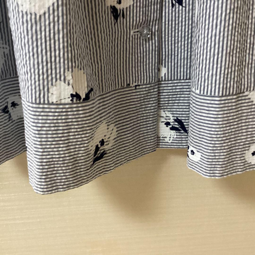 M's Gracy ストライプ花柄半袖ワンピース　新品