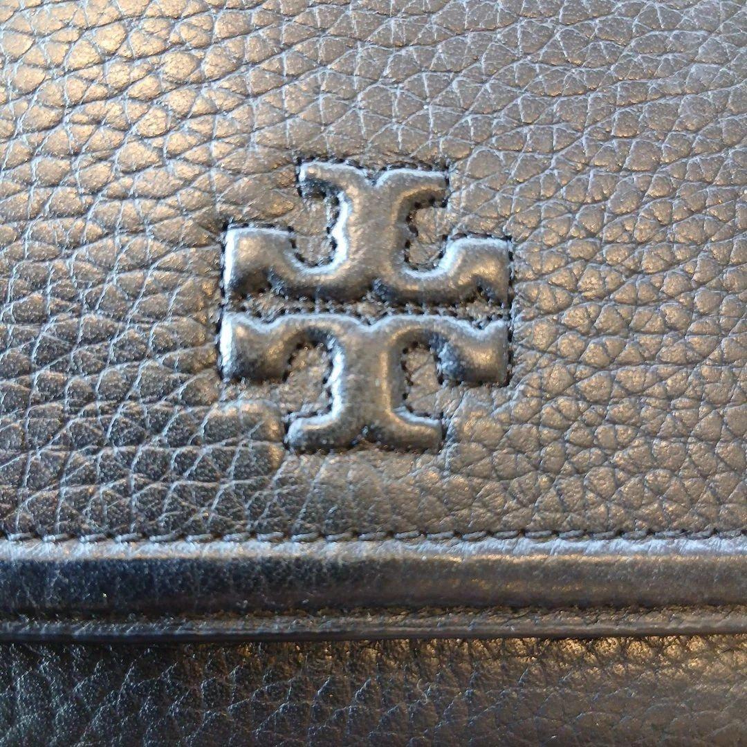 【新品級】Tory Burch トリーバーチ 大きめ三つ折り財布 ブラック
