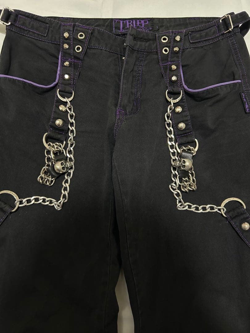tripp nyc ボンテージ フレア パンツ y2k アーカイブ