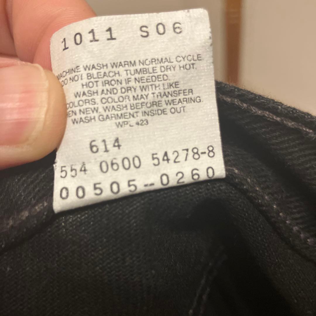 美品　90s USA製　Levi's505 ブラックデニムW28L32