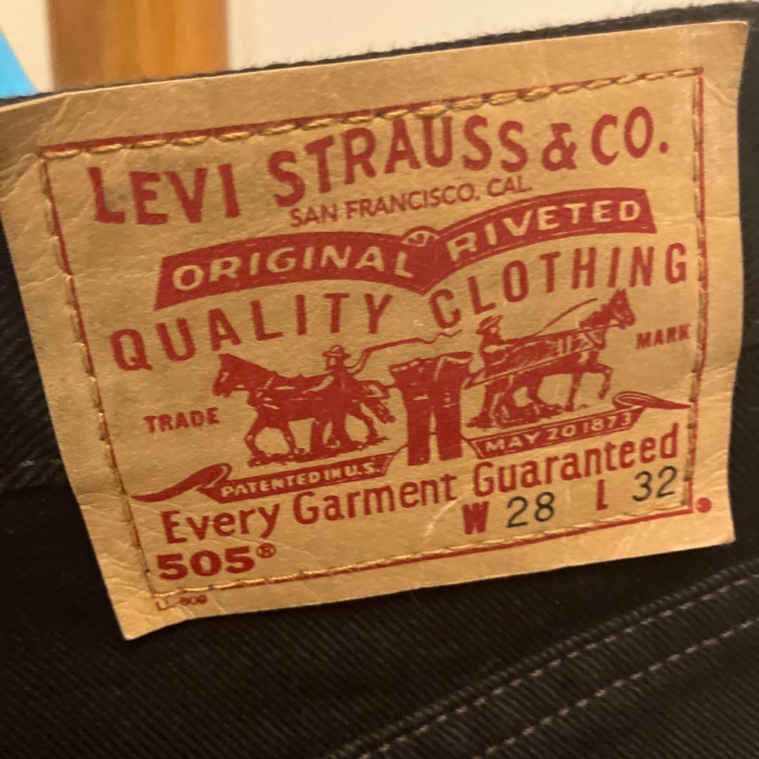 美品　90s USA製　Levi's505 ブラックデニムW28L32