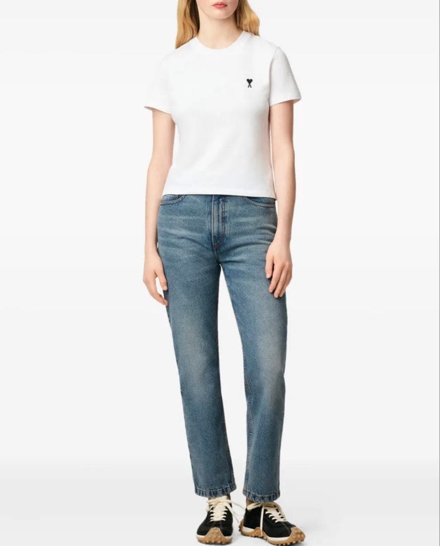 アミパリス ホワイトコットンTシャツ