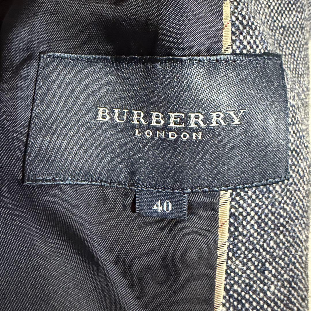 美品★BURBERRY LONDON バーバリー ジャケット 40 ブルー系