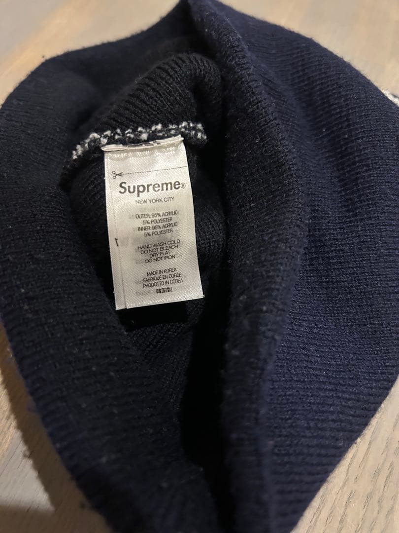 Supreme ビーニーネイビー