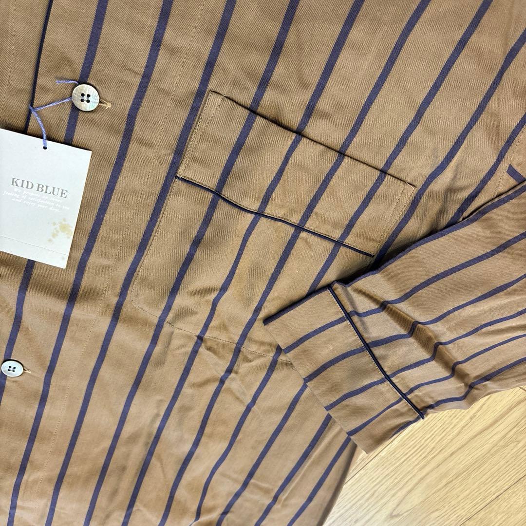 新品タグ付き　キッドブルー　kids blue パジャマ M ストライプ