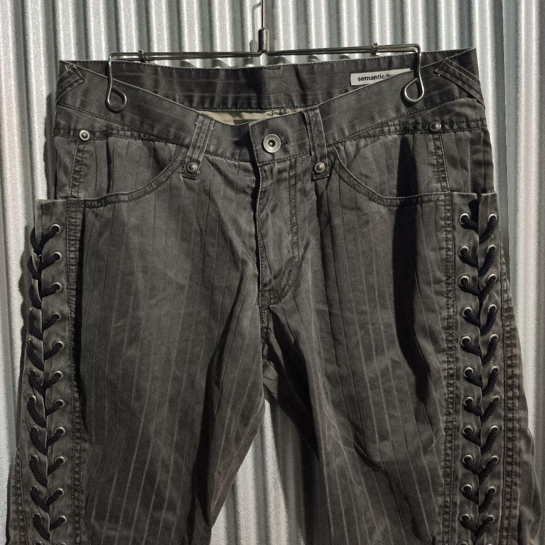 パンツ Y2K 00s archive Semantic Lace Up Pants