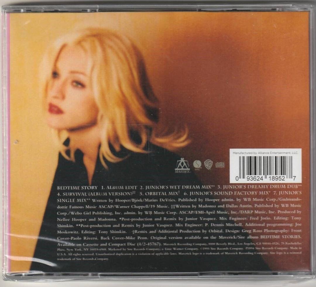マドンナ　Bedtime Story REMIXES　US盤 限定 再発盤 CD