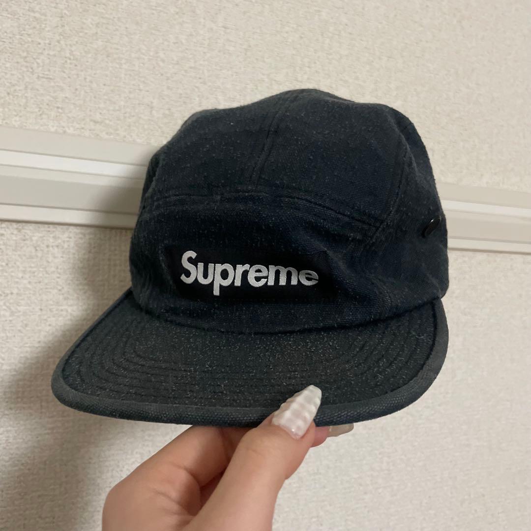 Supreme ブラック ワークキャップ