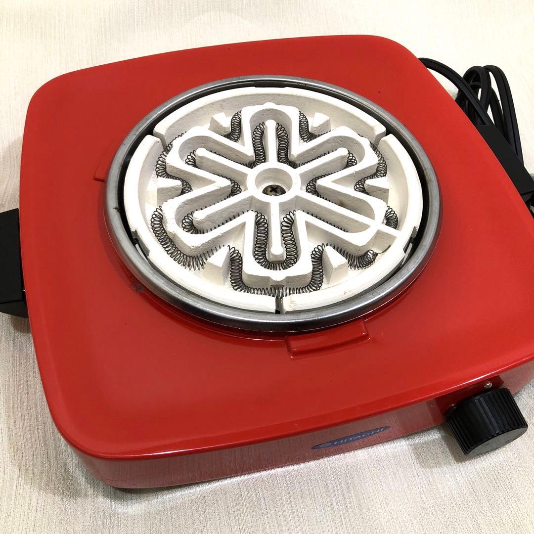 HITACHI 日立 電気こんろ コンロ 昭和レトロ
