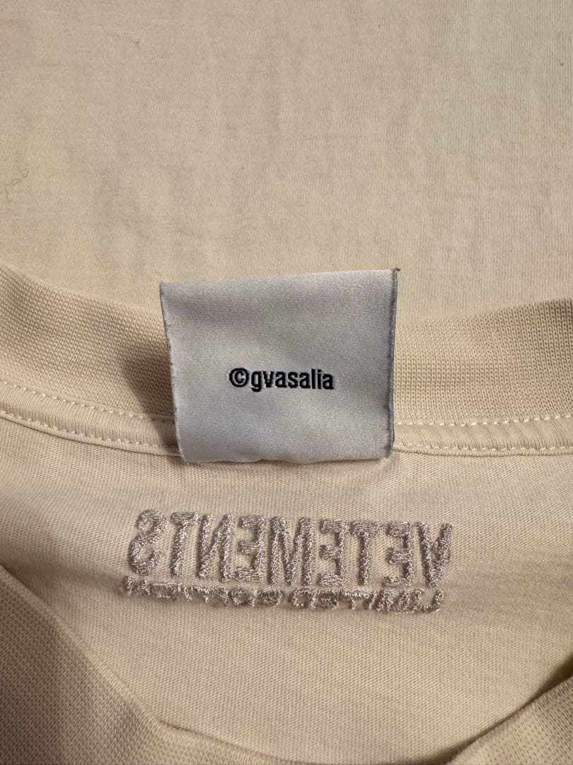 【美品】VETEMENTS ダブルアナーキー プリント Tシャツ XS