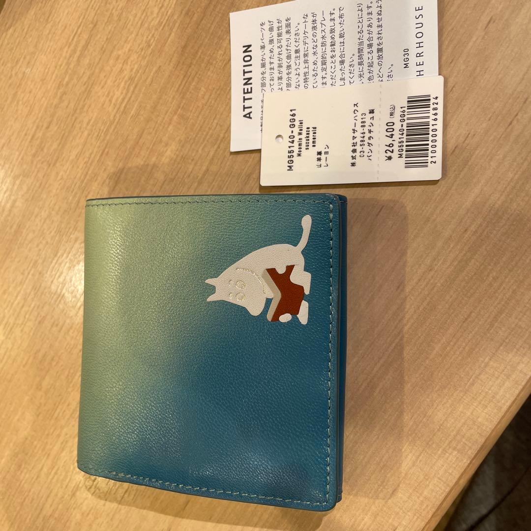 ムーミン　マザーハウス　コラボ　二つ折り財布