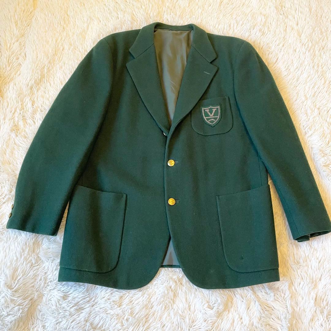 VAN JACKET テーラードジャケット 金ボタン ワッペン 90s Lサイズ