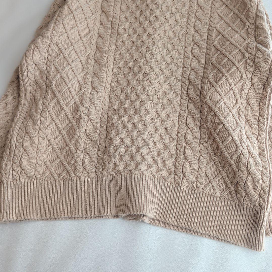22SS♡DEMYLEE オーガニックコットン ケーブルカーディガン XS