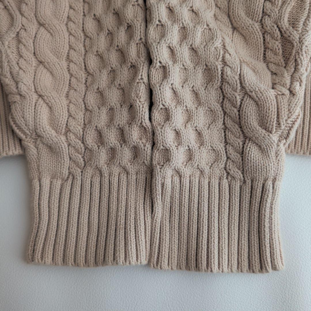 22SS♡DEMYLEE オーガニックコットン ケーブルカーディガン XS