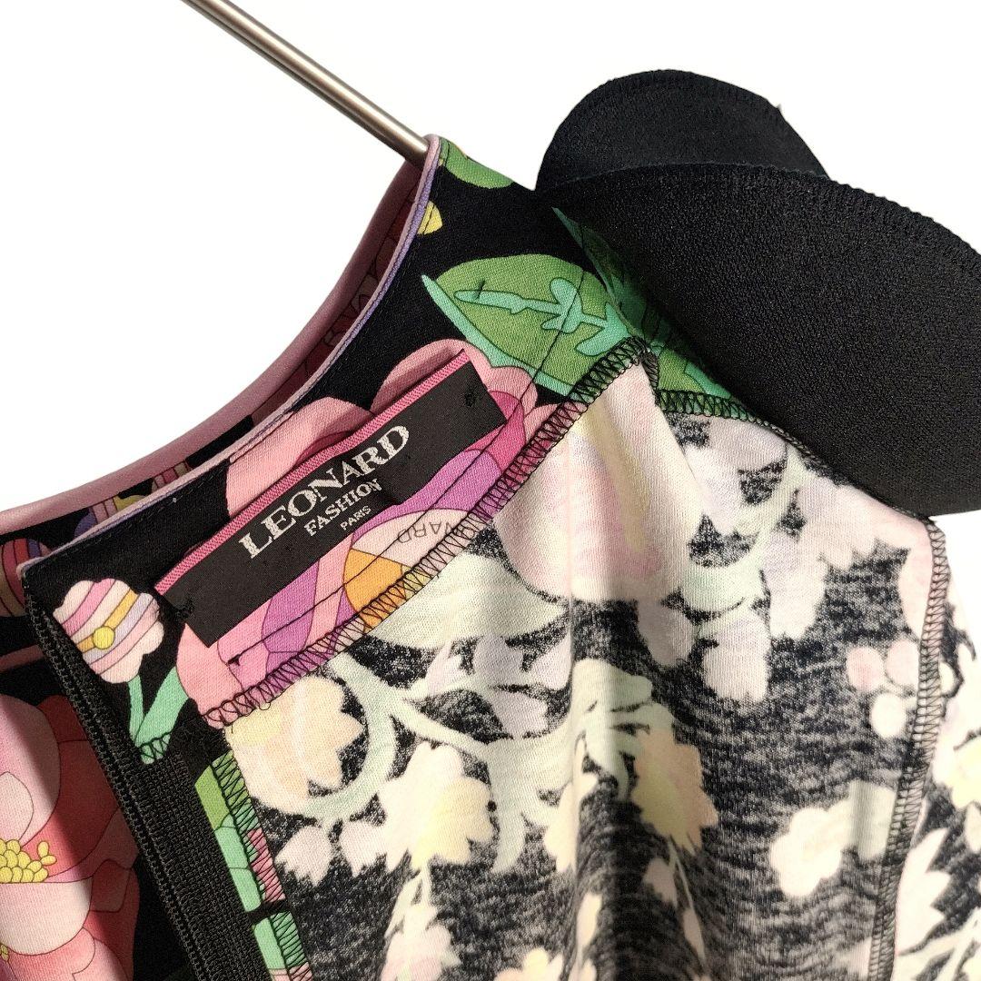 ☆新品 未使用 LEONARD レオナール フラワー柄 半袖 カットソー ☆
