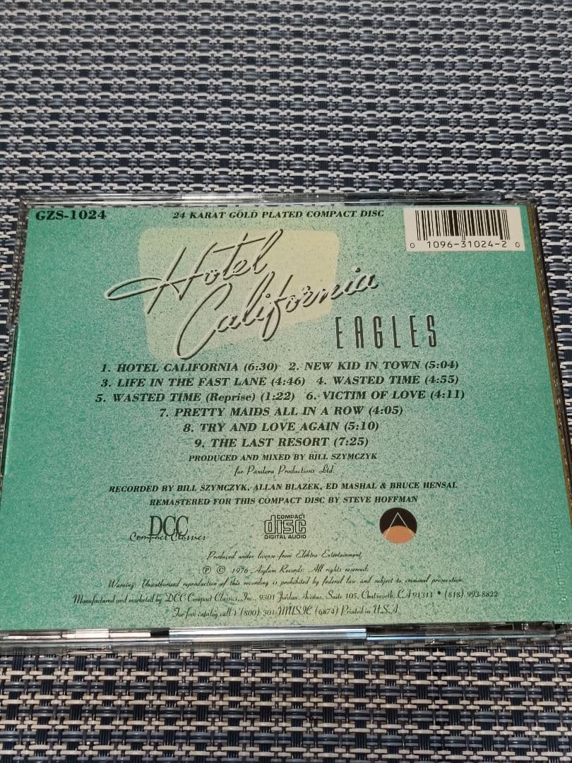 Eagles（イーグルス）／Hotel California 24KゴールドCD