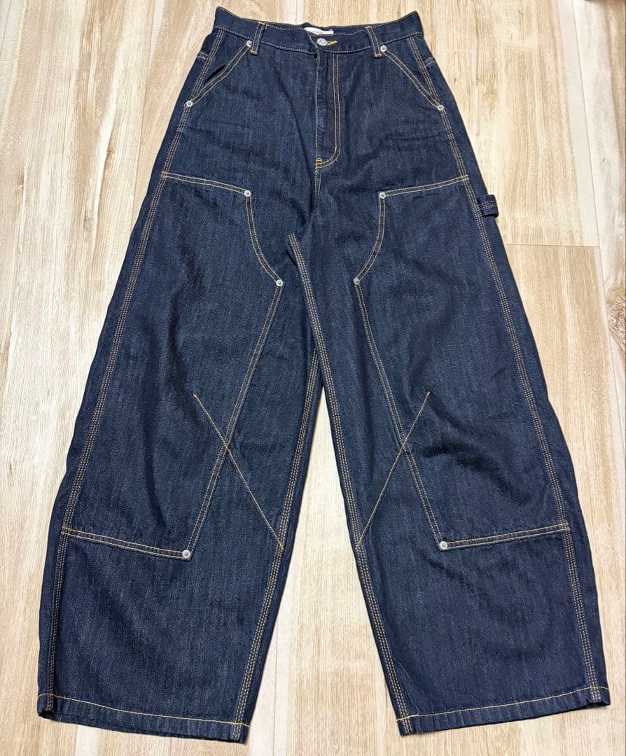 MOUSSY LOW CLOTCH ペインターパンツ One Wash サイズ0