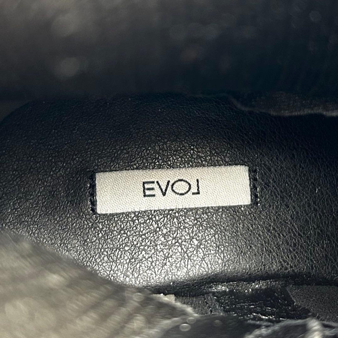 未使用✨ EVOL 【23-23.5㎝】 レースアップニットショートブーツ