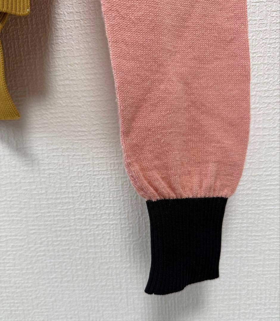 MARNI カラーブロック 長袖カーディガン