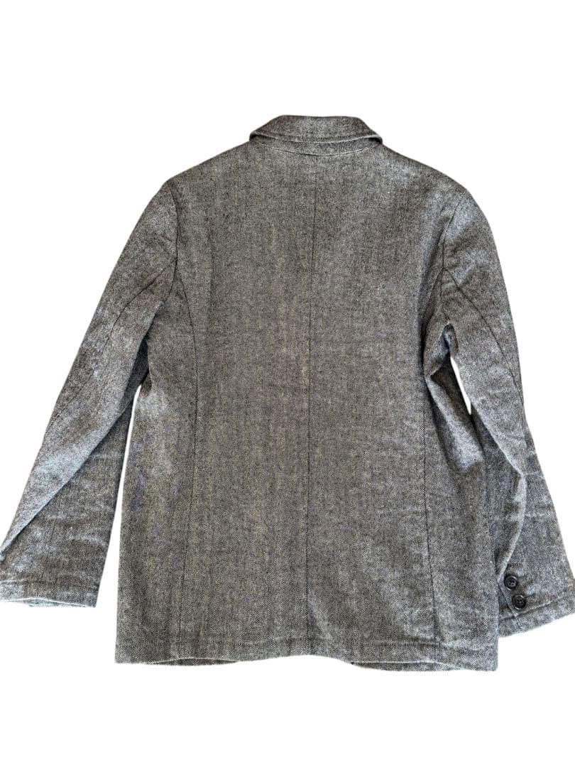 美品　prit ヘリンボーン リネンウールジャケット