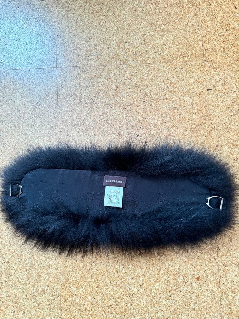 HERMES フォックス　ファー　マフラー　ティベット